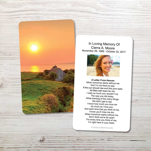 Picture of Irish Cottage Memorial Card