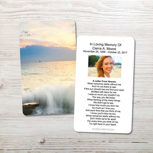 Picture of Morning Ocean Memorial Card