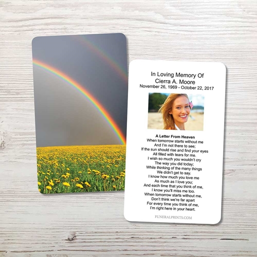 Picture of Rainbow Memorial Card