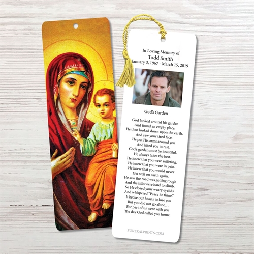 Picture of Virgin Mary with Jesus Bookmark
